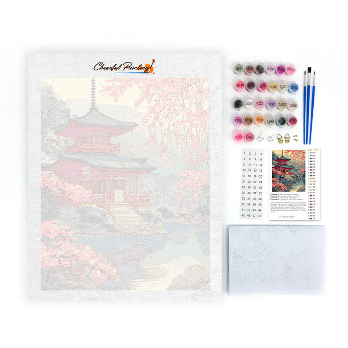 Puerta del Santuario Chidori - Pintar por números