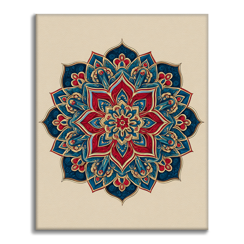 Mandalas gemelas - Pintar por números