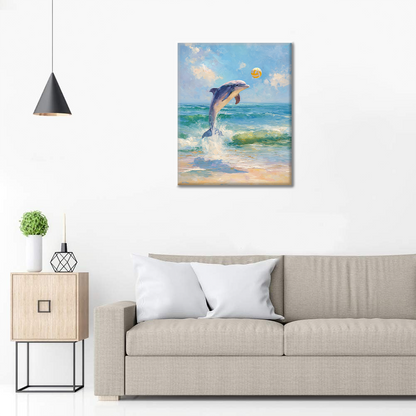 Voleibol de delfines - Pintar por números