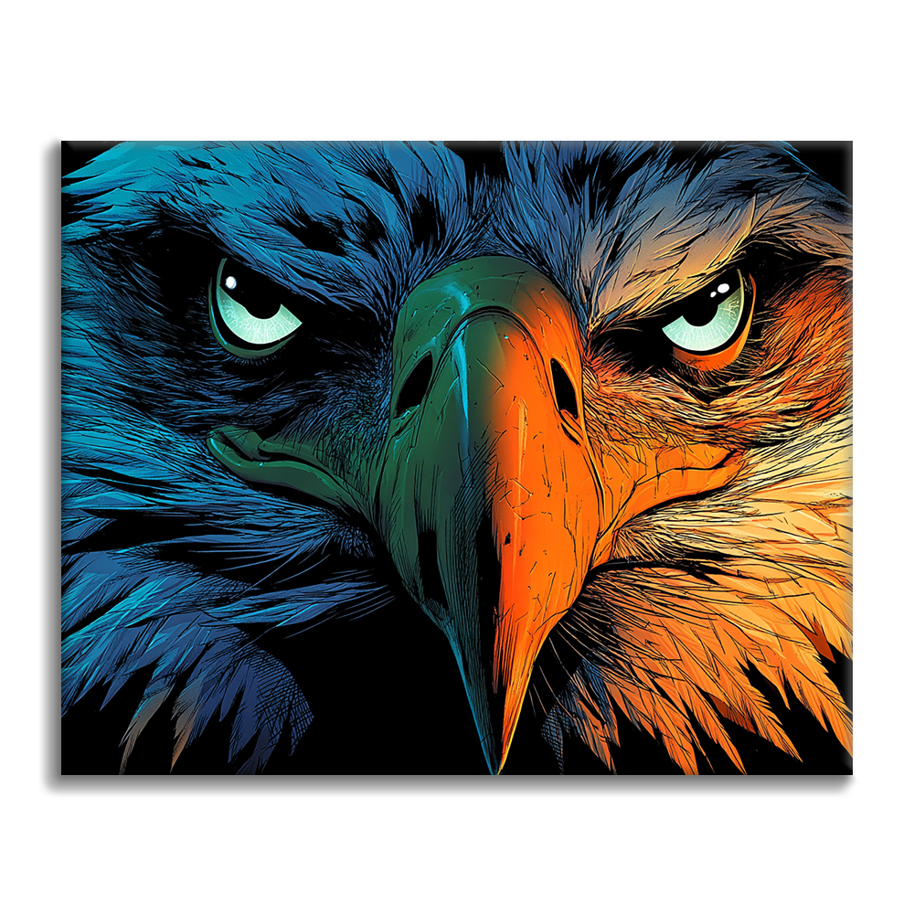 águila - Pintar por números