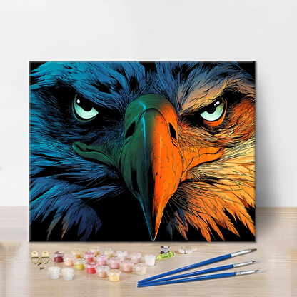 águila - Pintar por números