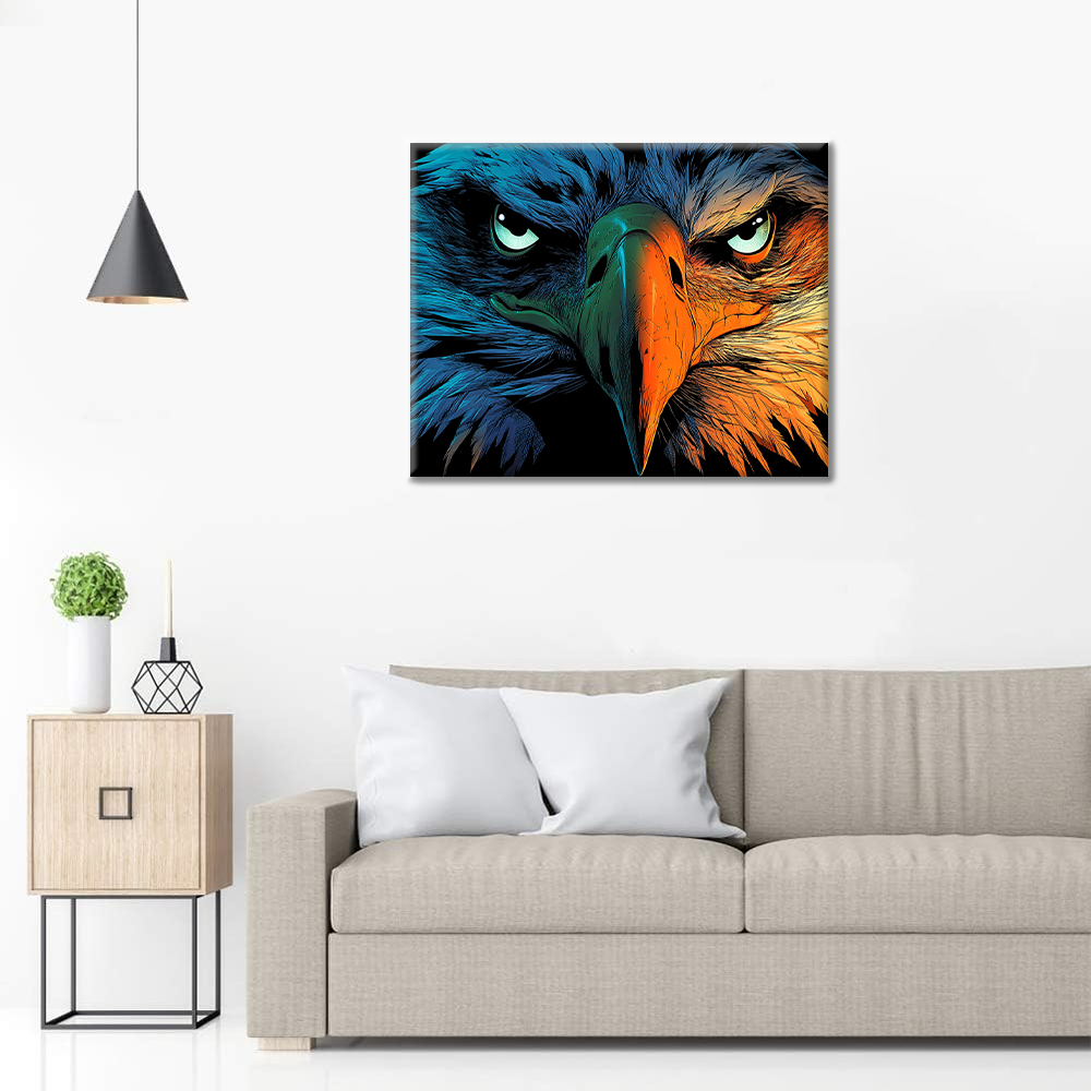 águila - Pintar por números
