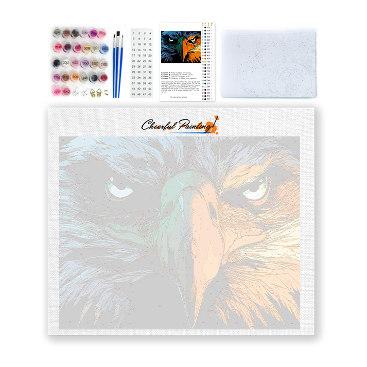 águila - Pintar por números