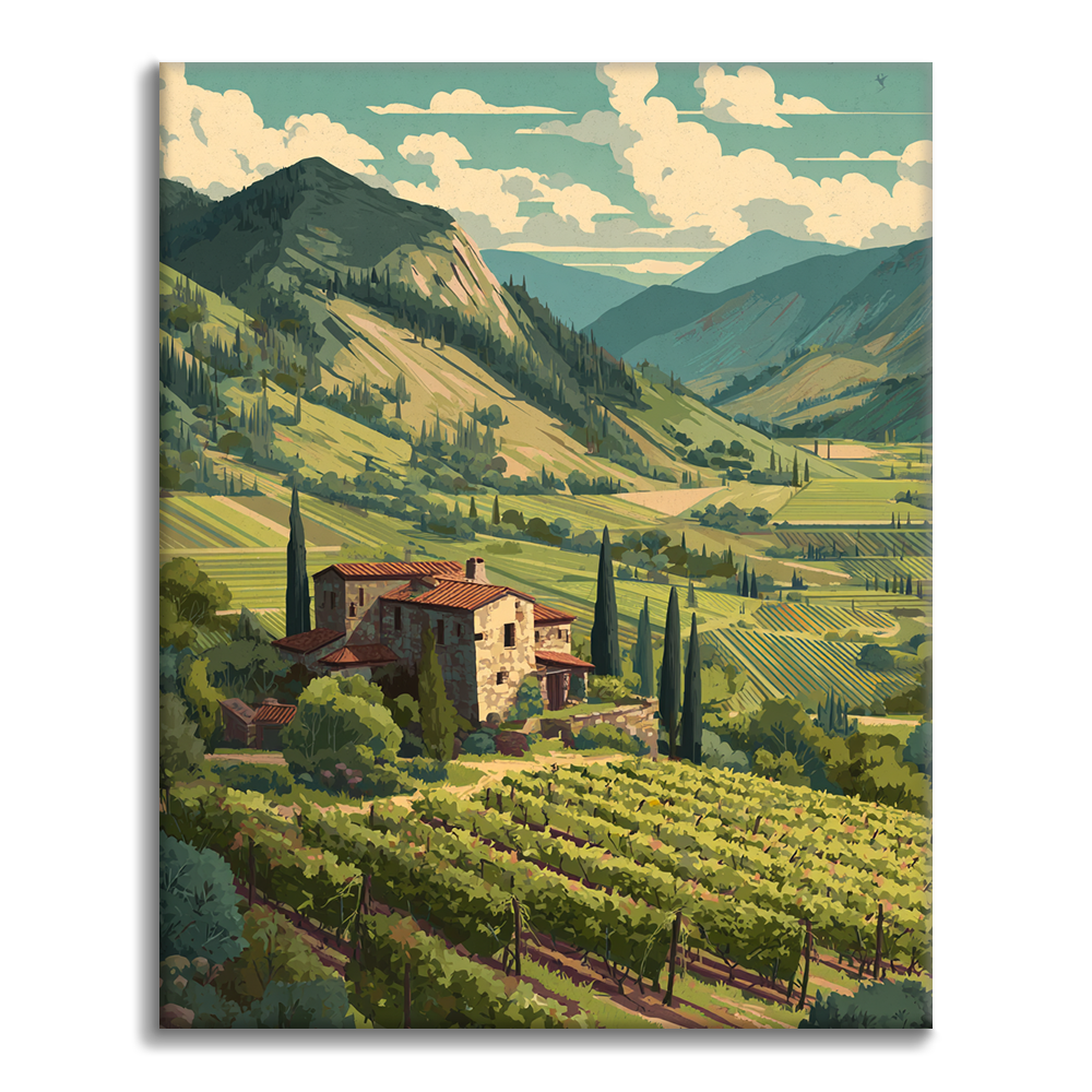 Viñedo Esmeralda - Pintar por números