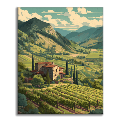 Viñedo Esmeralda - Pintar por números
