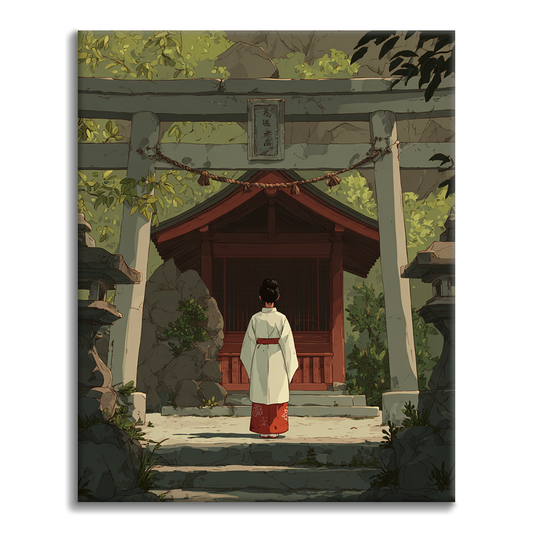 De cara al Torii - Pintar por números