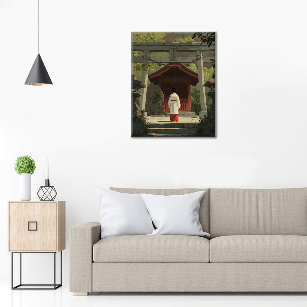 De cara al Torii - Pintar por números