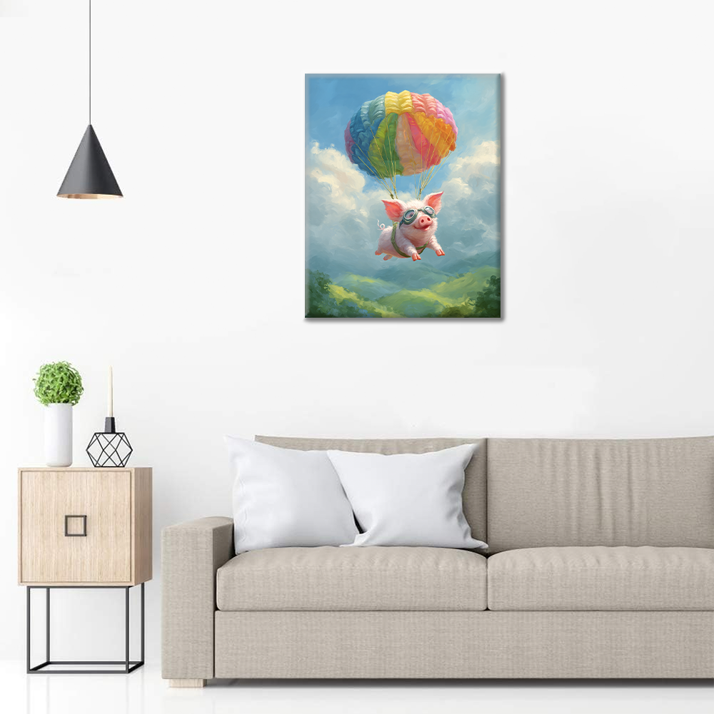 Cerdo Volador - Pintar por números