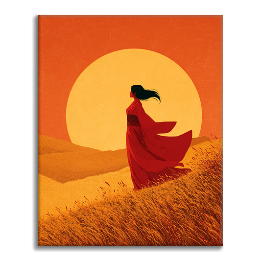 Horizonte Dorado - Pintar por números
