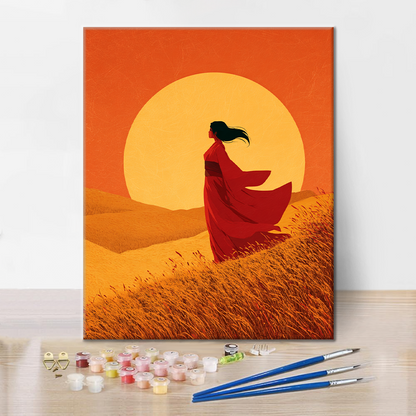 Horizonte Dorado - Pintar por números