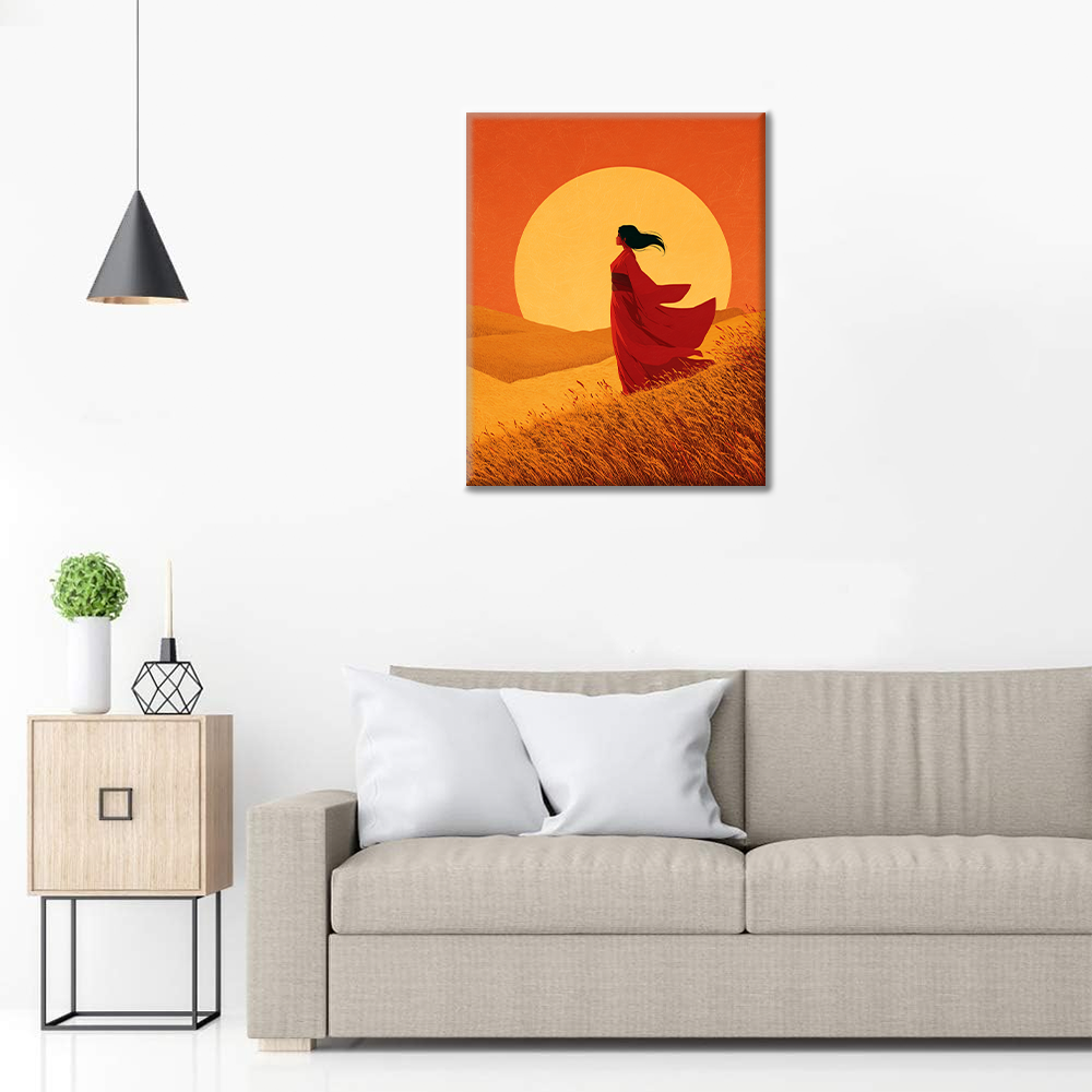Horizonte Dorado - Pintar por números