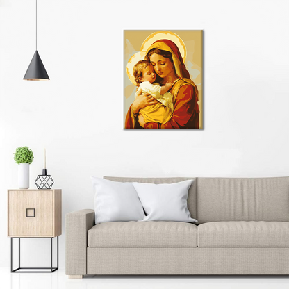 Abrazo Santo - Pintar por números