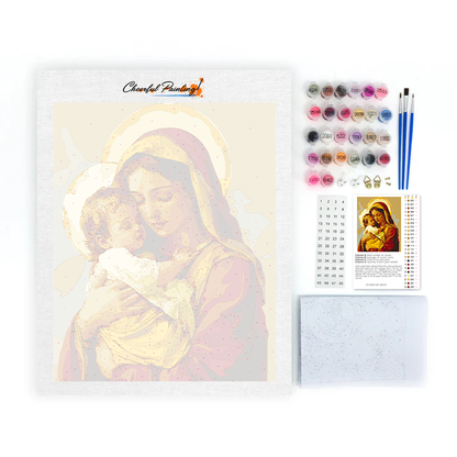 Abrazo Santo - Pintar por números