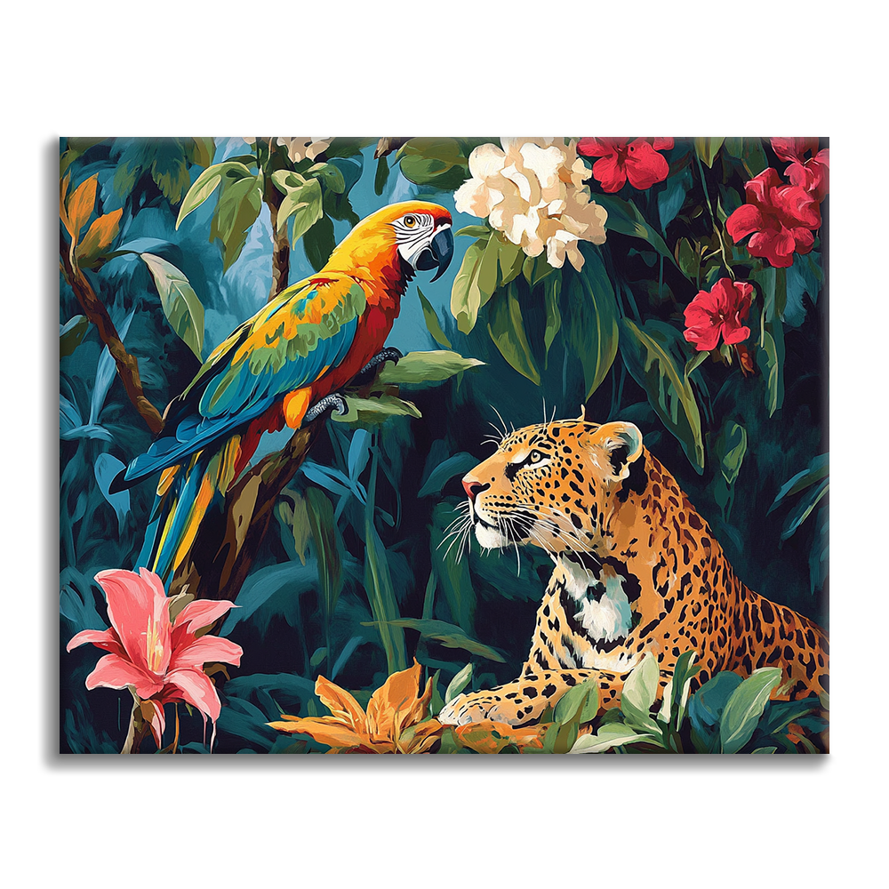 Compañeros de la jungla - Pintar por números