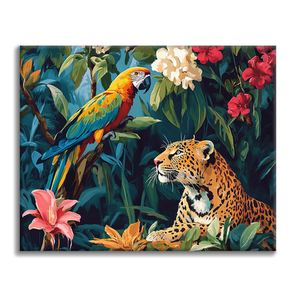 Compañeros de la jungla - Pintar por números