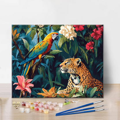 Compañeros de la jungla - Pintar por números