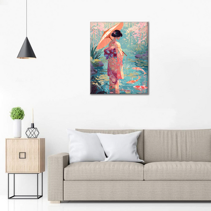 Reflejos de Koi - Pintar por números