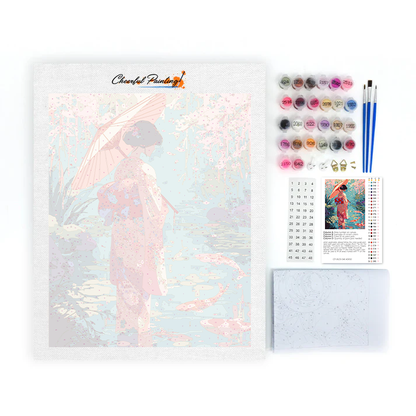 Reflejos de Koi - Pintar por números