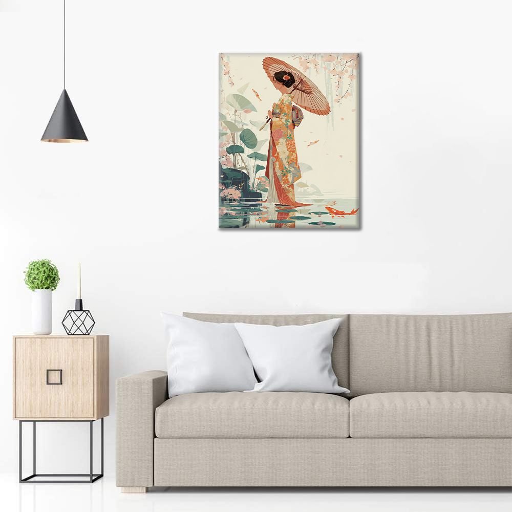 Invitación de Koi - Pintar por números
