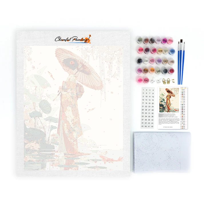 Invitación de Koi - Pintar por números