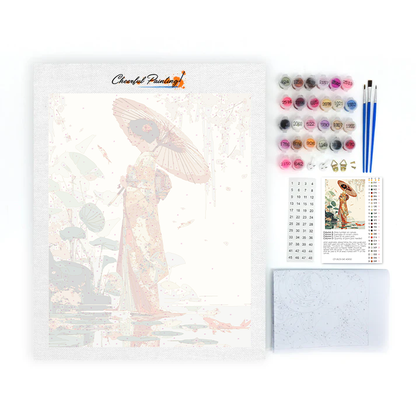 Invitación de Koi - Pintar por números