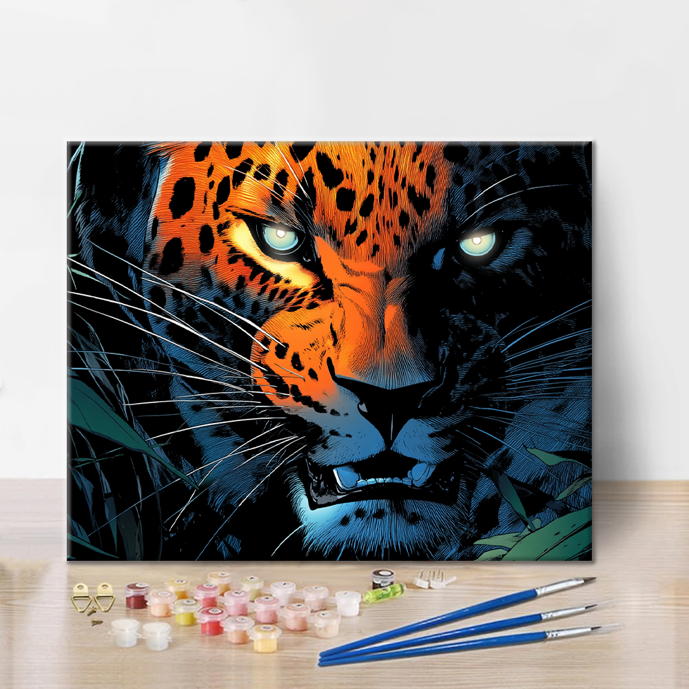 leopardo - Pintar por números