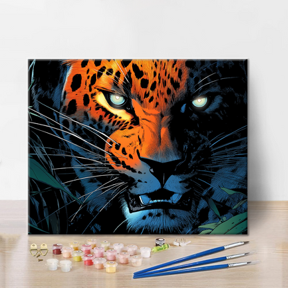 leopardo - Pintar por números