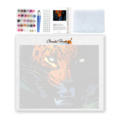 leopardo - Pintar por números