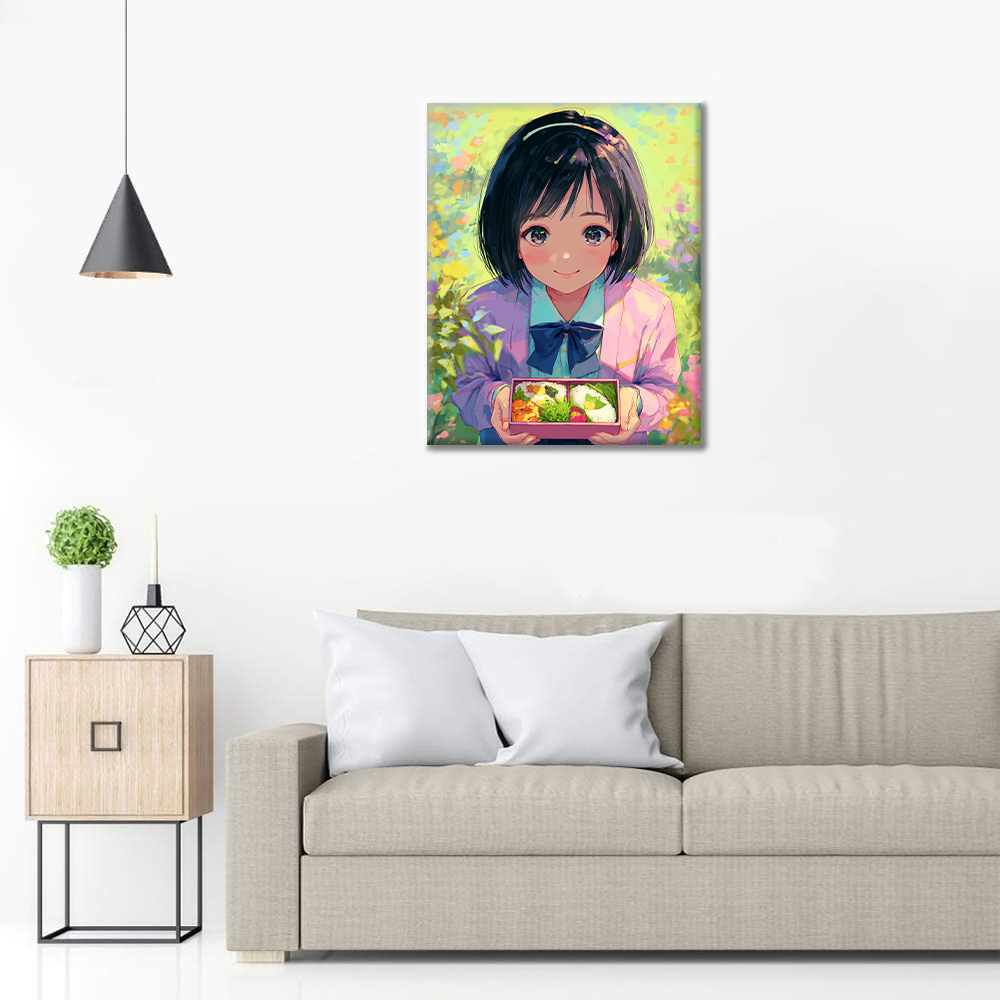 Sonrisa en la hora del almuerzo - Pintar por números