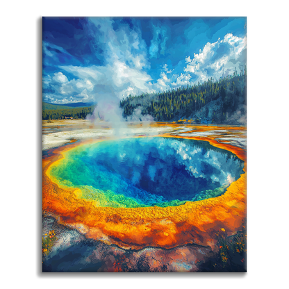 Piscina Morning Glory - Pintar por números