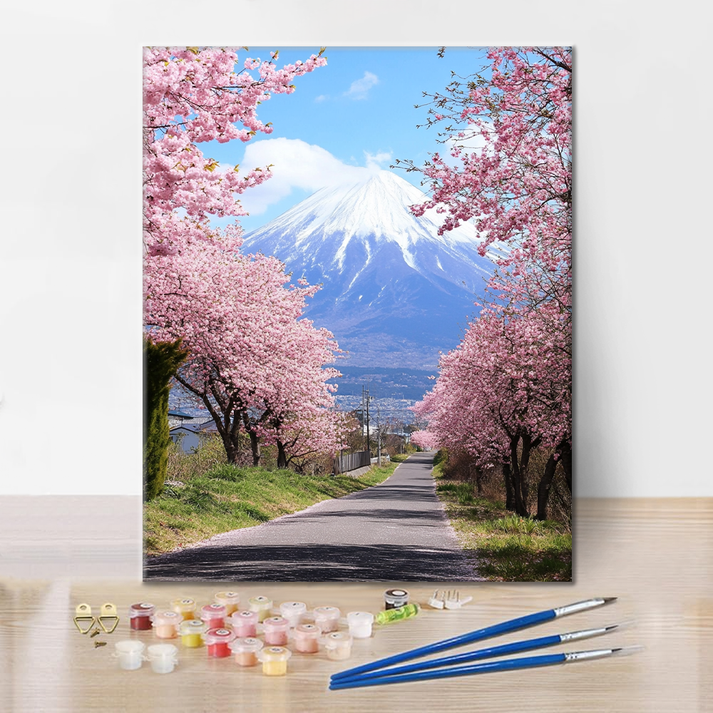 Montaña de Pétalos - Pintar por números