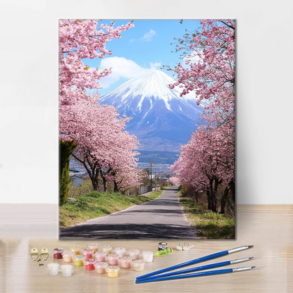 Montaña de Pétalos - Pintar por números