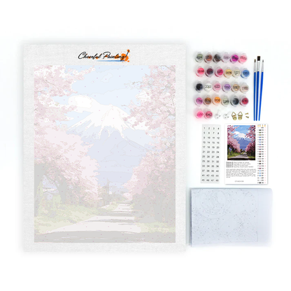 Montaña de Pétalos - Pintar por números