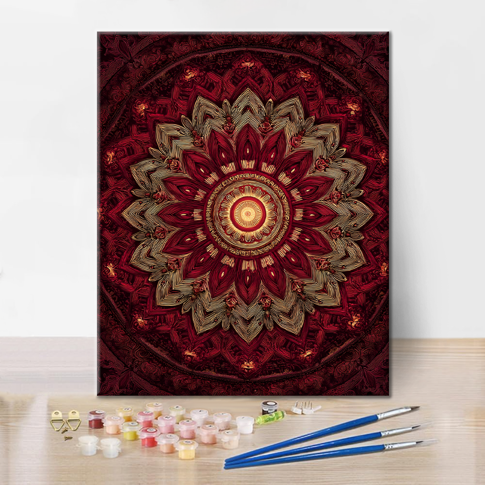 Mandala Celestial - Pintar por números