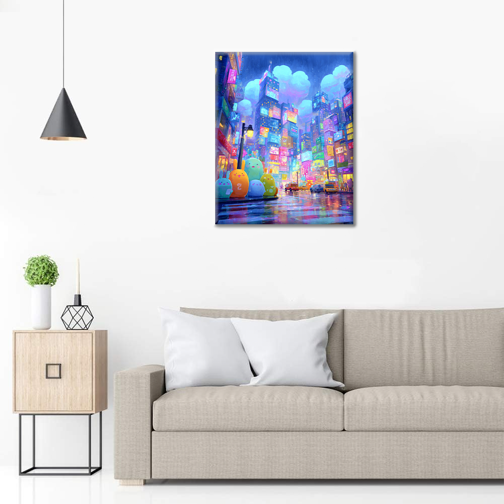 Ensoñación de neón - Pintar por números
