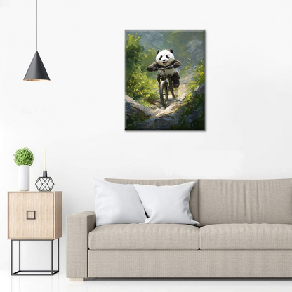 Panda Mountain Bike - Pintar por números