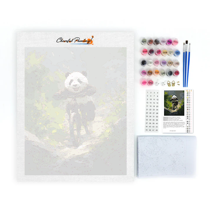 Panda Mountain Bike - Pintar por números