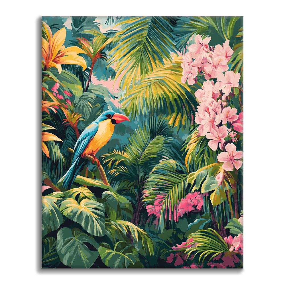 Ave del paraíso - Pintar por números