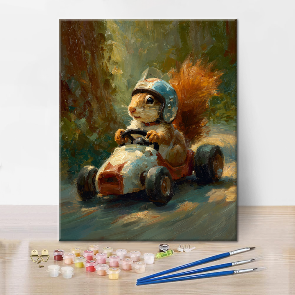 Ardilla de carreras - Pintar por números