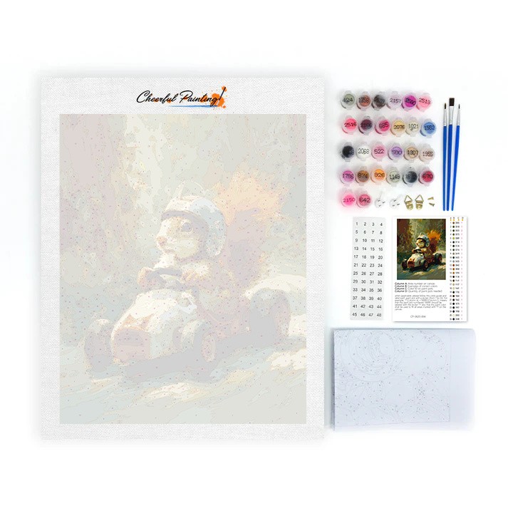 Ardilla de carreras - Pintar por números