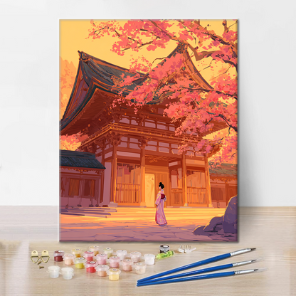 Sakura en el Santuario - Pintar por números