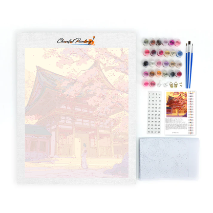 Sakura en el Santuario - Pintar por números