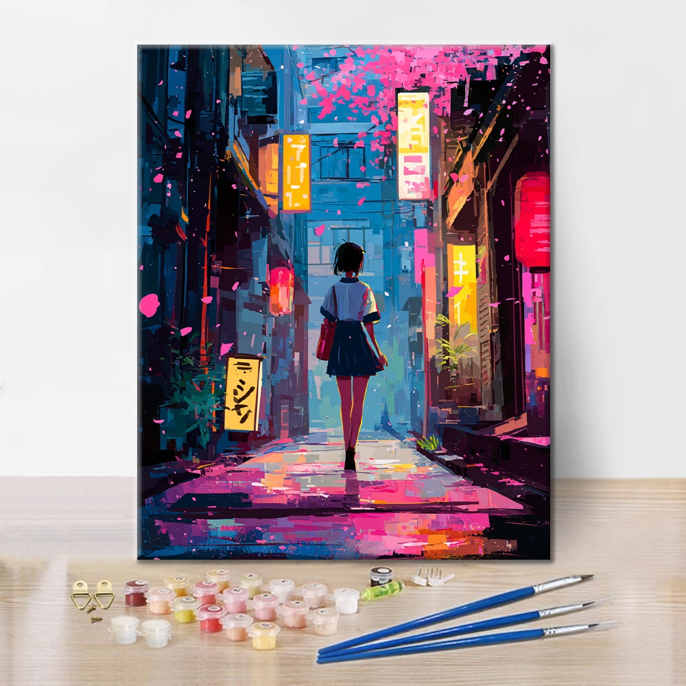 Sakura Corner - Pintar por números