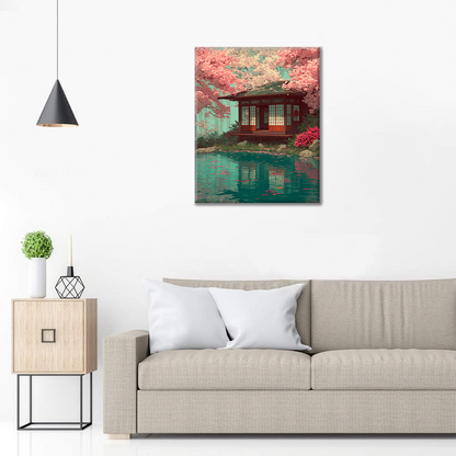 Serenidad de flor de cerezo - Pintar por números