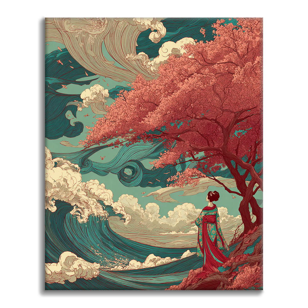 Sakura Wave - Pintar por números