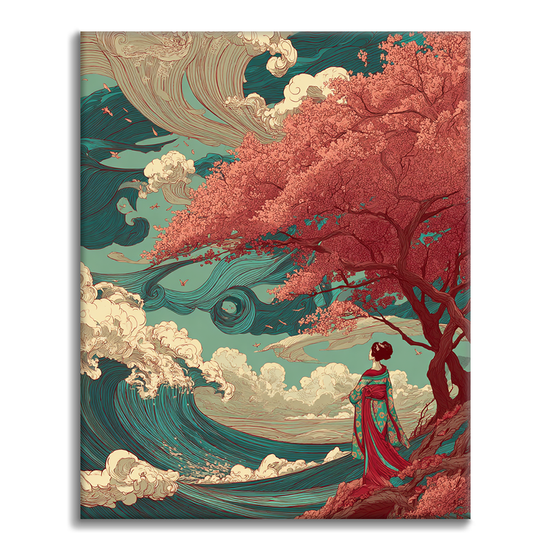Sakura Wave - Pintar por números