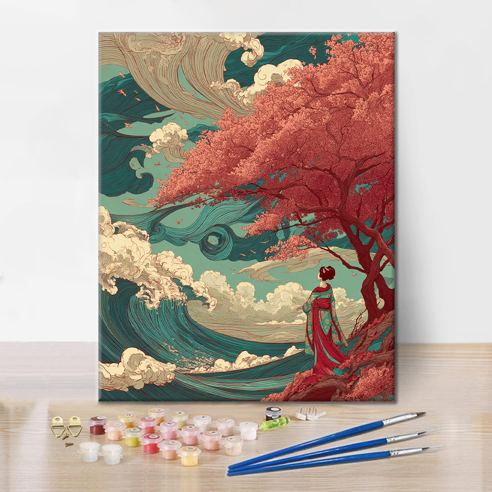 Sakura Wave - Pintar por números