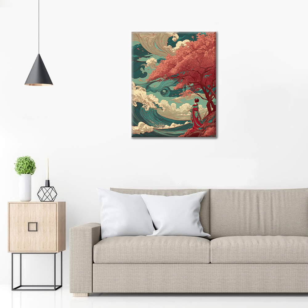 Sakura Wave - Pintar por números