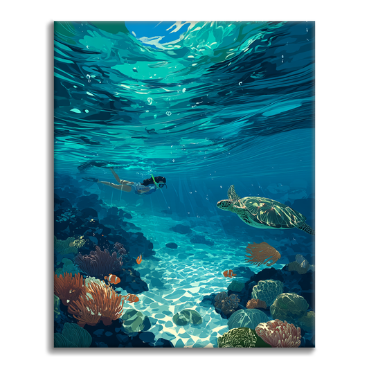 Snorkel en Bali - Pinta por números