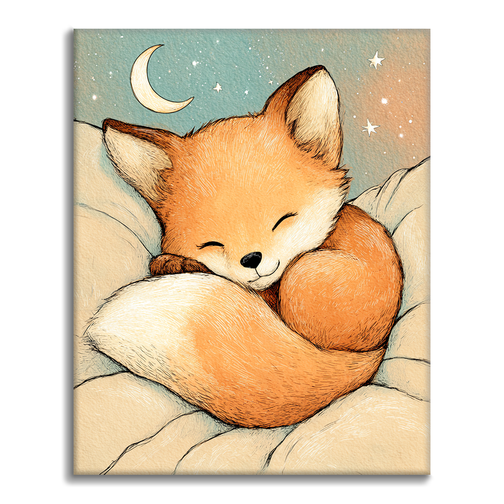 Siesta del zorro estrellado - Pintar por números